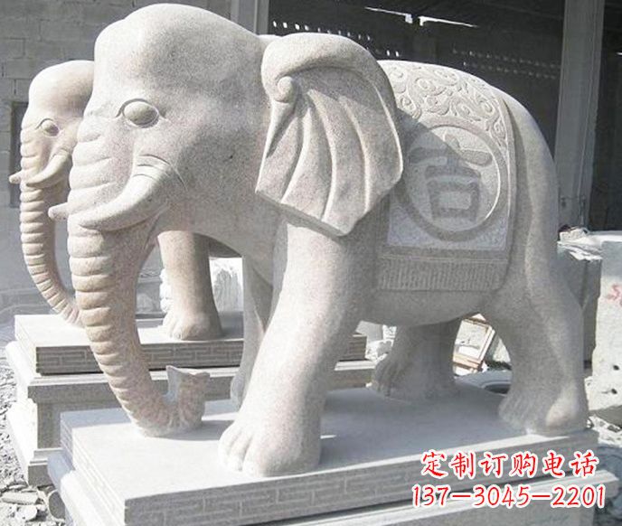 淄博公园环境装饰——经典吉祥大象雕塑