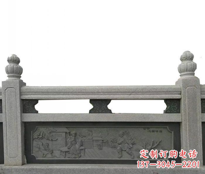 淄博公园仿古石雕栏板