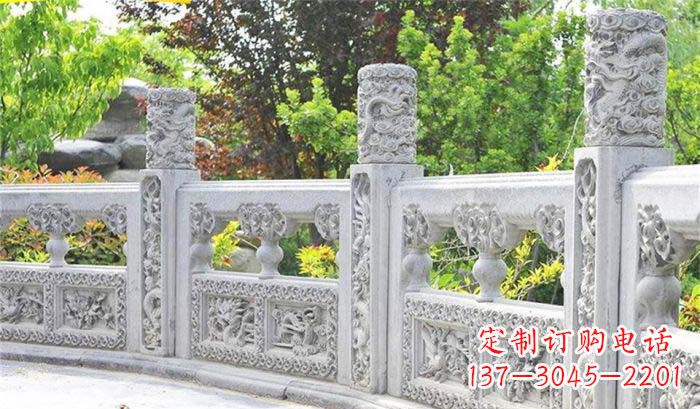 淄博公园仿古石栏板_1