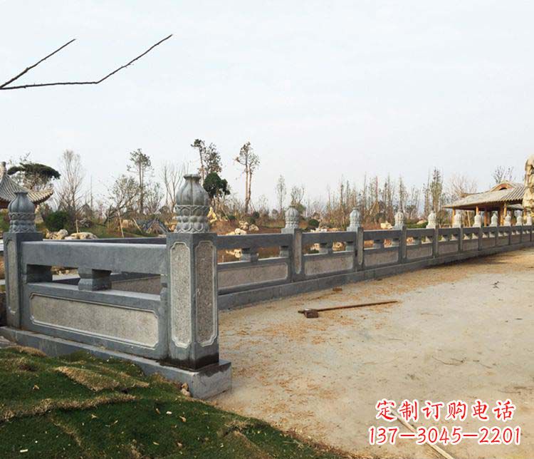 淄博公园仿古石栏板景观石雕 (3)