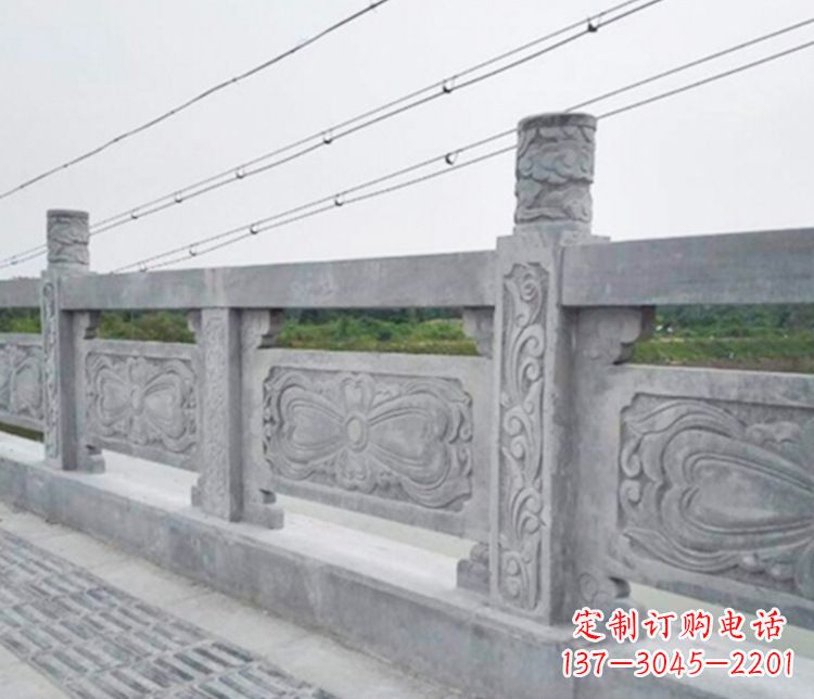 淄博公园仿古石栏板景观石雕 (5)