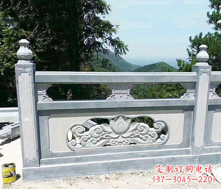 淄博公园仿古石栏板景观石雕 (8)