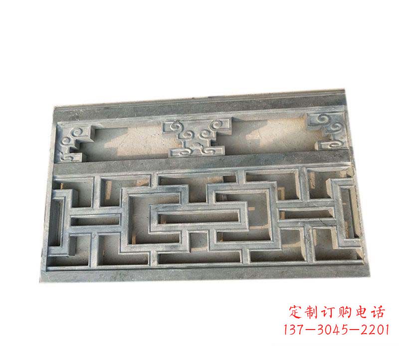 淄博公园仿古石栏板景观石雕