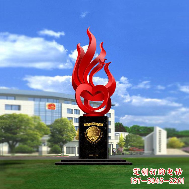 淄博公园凤凰雕塑不锈钢景观雕塑