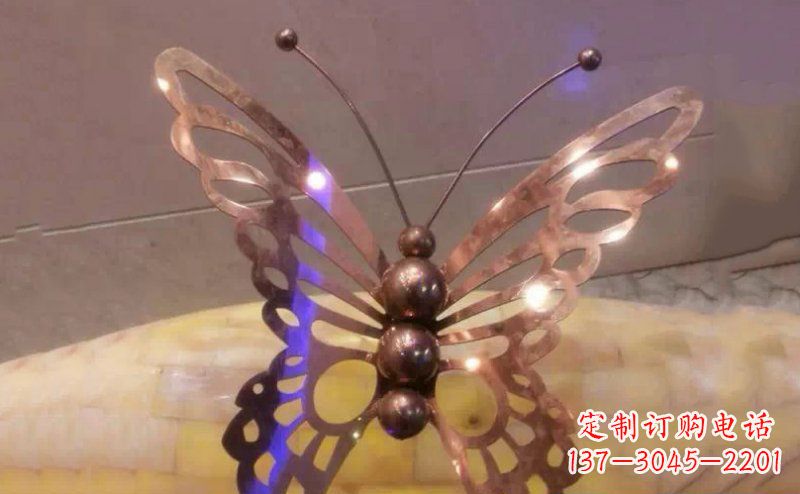 淄博高品质不锈钢蝴蝶雕塑