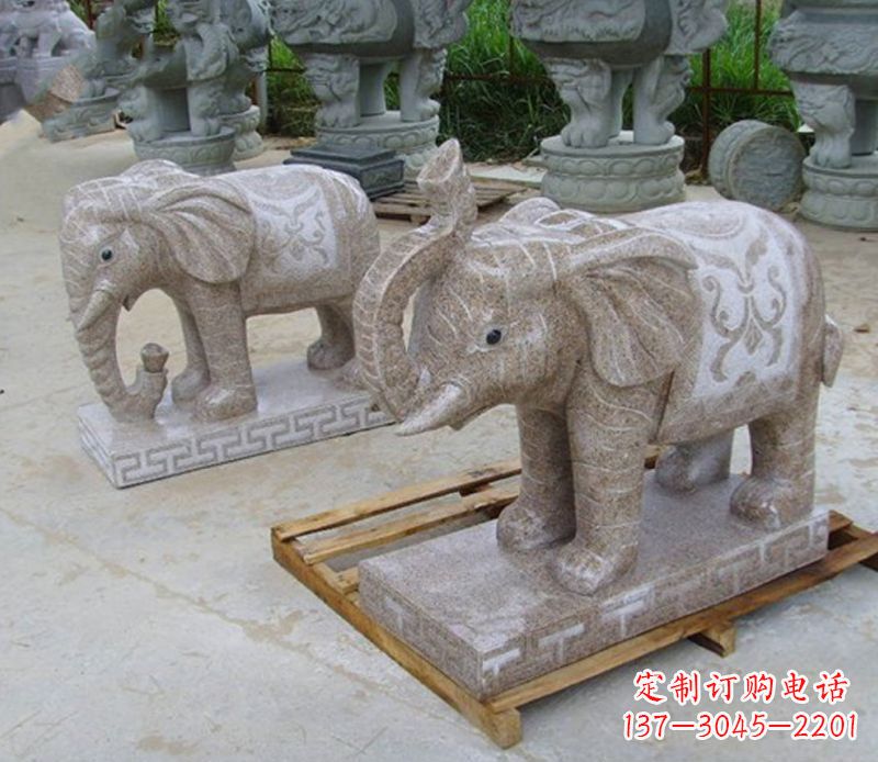 淄博精美大象雕塑