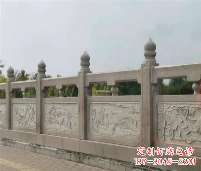 淄博泰山大理石浮雕栏板雕塑