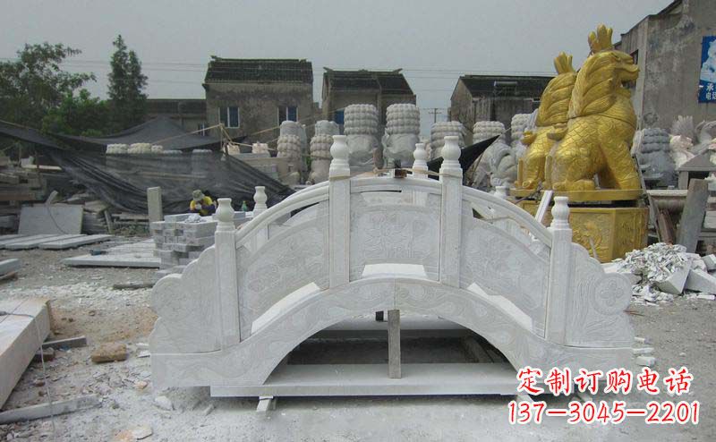 淄博精美的大理石拱桥雕塑