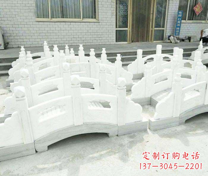 淄博专业定制大理石拱桥雕塑