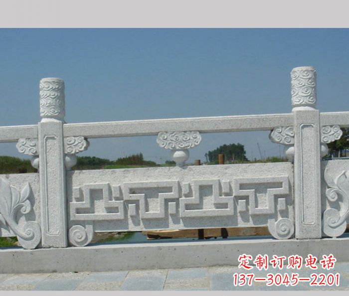 淄博公园景观大理石栏板雕塑