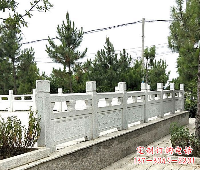 淄博大理石栏板石雕,构筑公园景观
