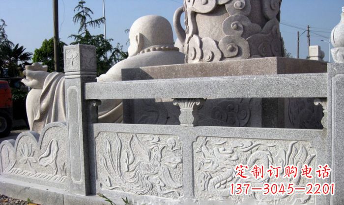 淄博公园景观大理石栏板石雕