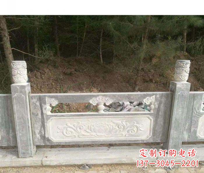 淄博大理石栏板石雕艺术品