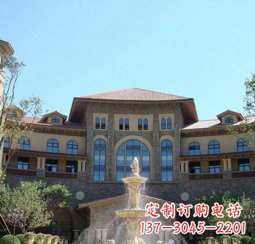 淄博公园景观大理石喷泉石雕