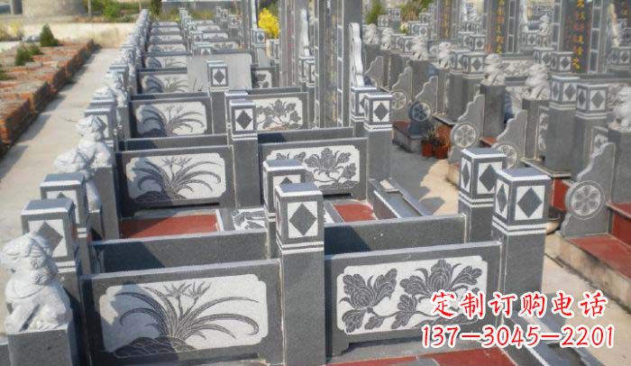 淄博公园景观仿古石栏板 (2)