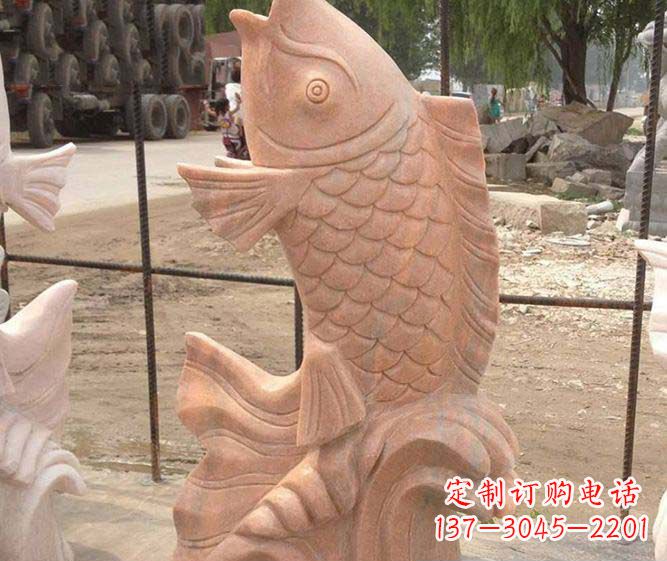 淄博红石喷泉雕塑,点亮公园景观