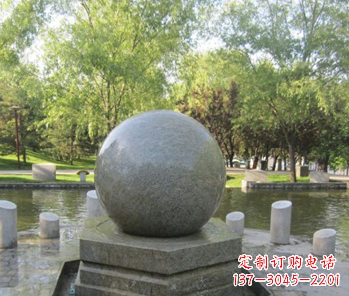 淄博悠久象征——精致风水球石雕