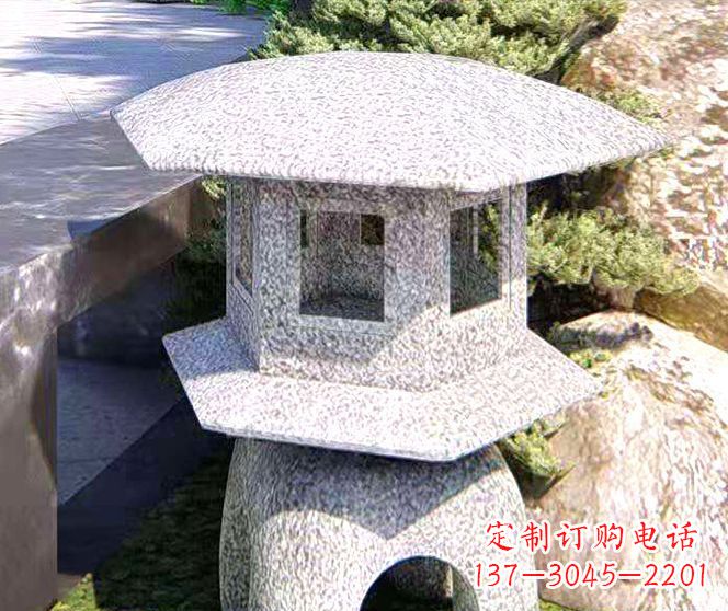 淄博公园景观小型石灯雕塑 (2)