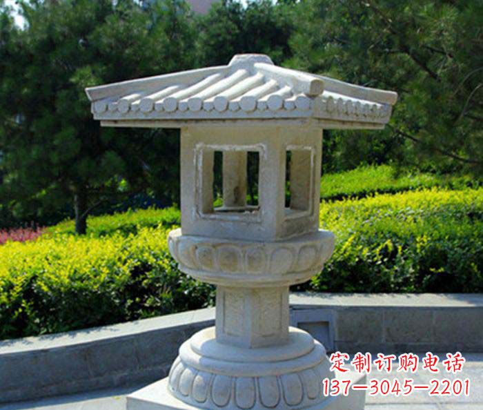 淄博公园景观小型石灯雕塑