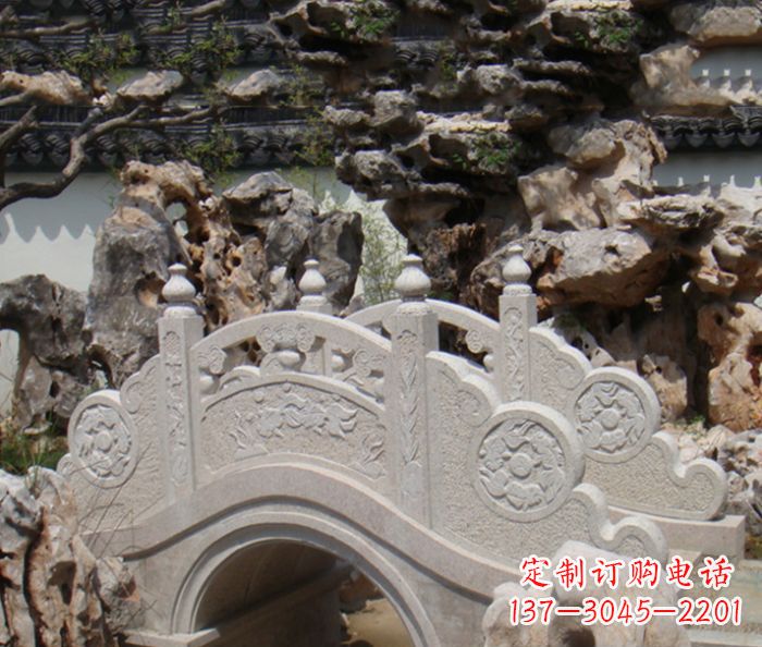 淄博公园景观小型石拱桥