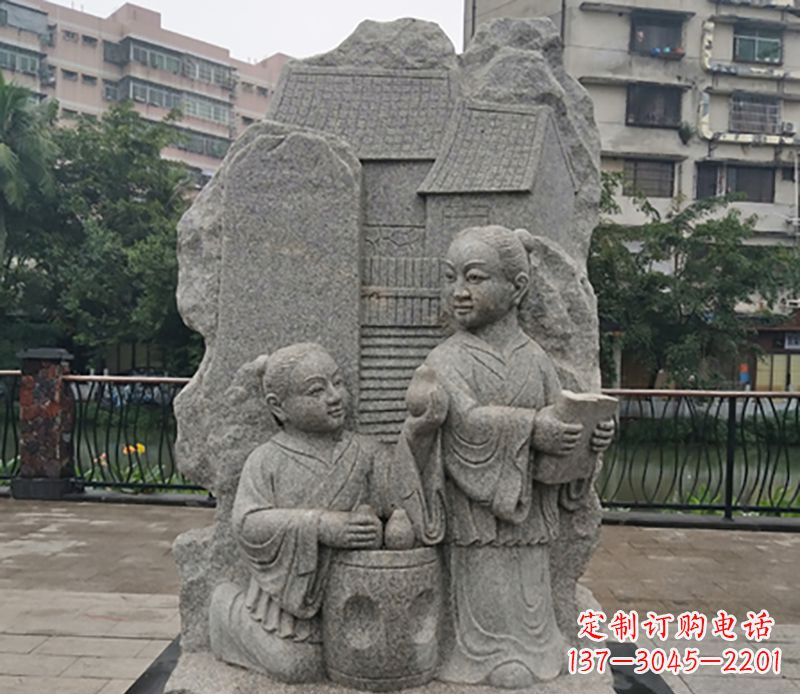 淄博高品质孔融让梨石雕