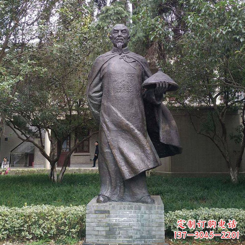 淄博传承晚清民族英雄林则徐精铸雕塑