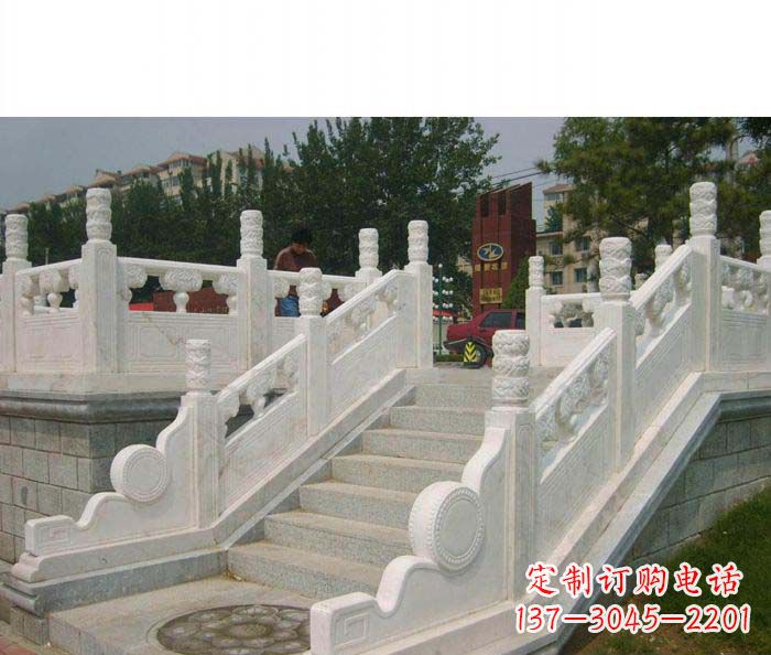 淄博精美大理石栏板雕塑