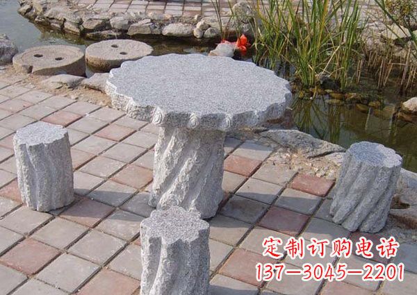 淄博公园石桌凳雕塑