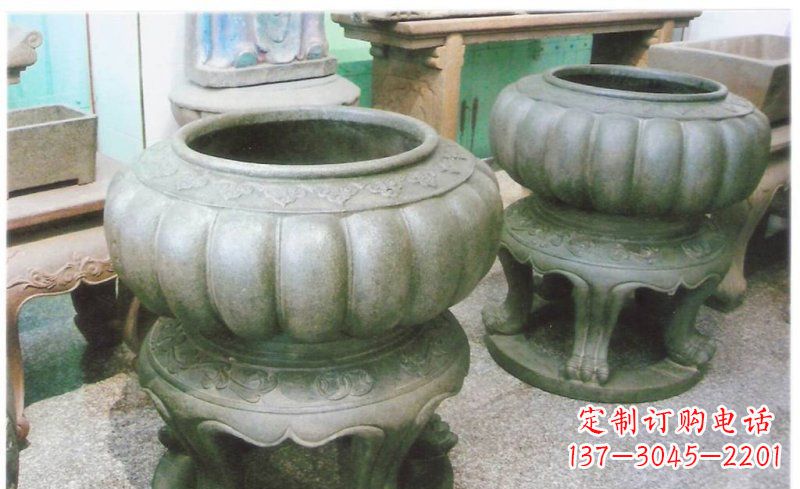 淄博铜质公园水缸雕塑