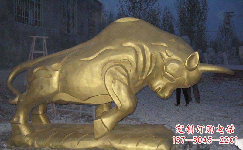 淄博拓荒牛铜雕—瑰丽壮观的动物雕塑