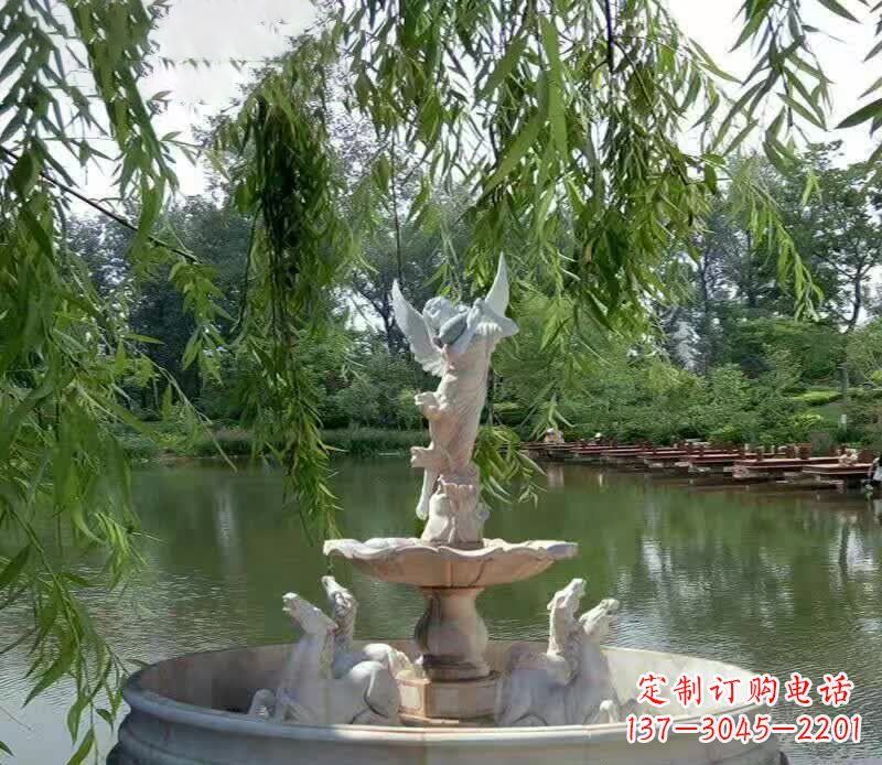 淄博公园天使景观石雕