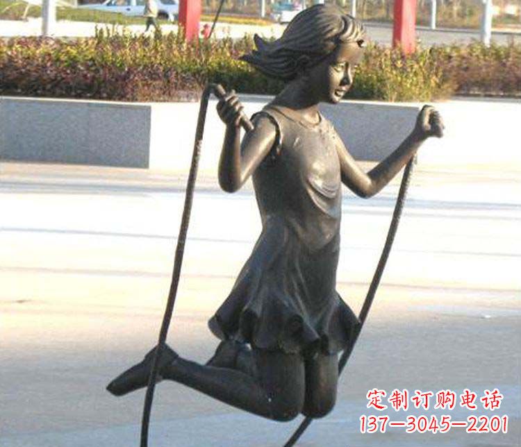 淄博汇聚灵动的青春，唯美女孩铜雕