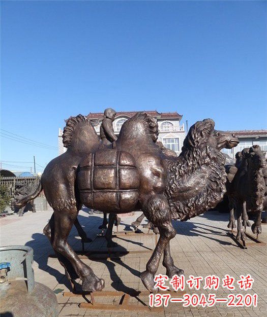 淄博高端铜骆驼雕塑定制