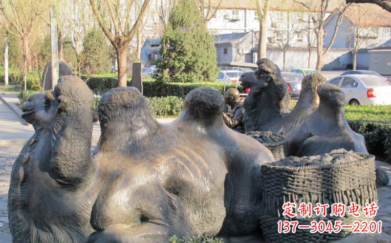 淄博特大型骆驼铜雕