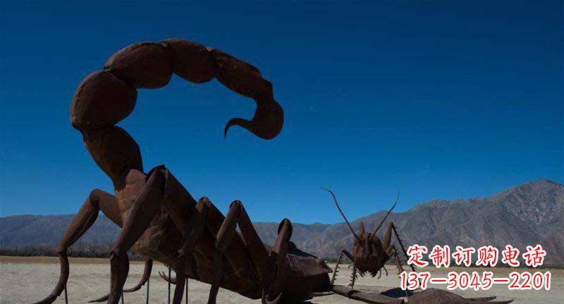 淄博中领雕塑精美铜雕蝎子雕塑