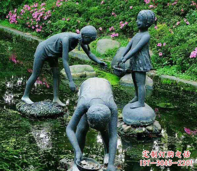 淄博精美铜螃蟹雕塑