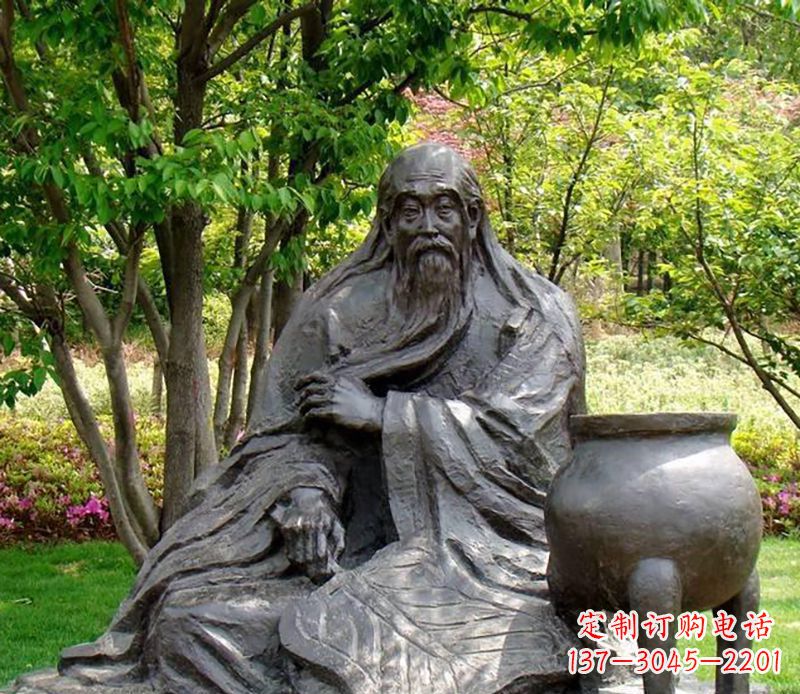淄博古代名人铜雕