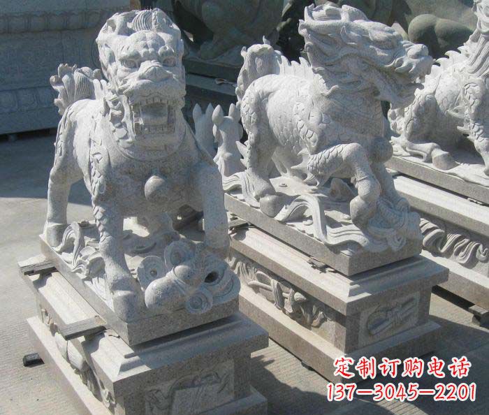 淄博优质古代神兽麒麟石雕