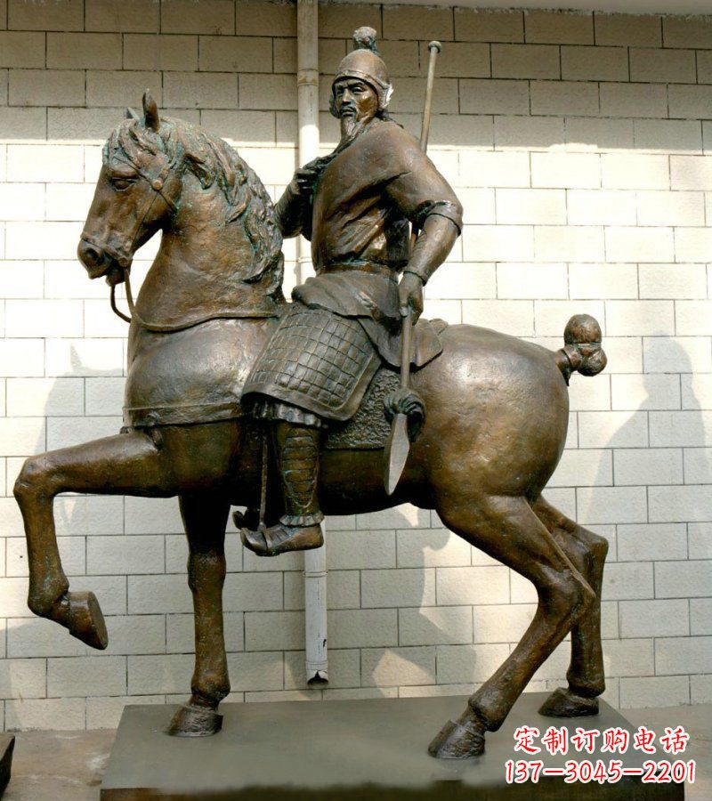 淄博古罗马战士公园景观铜雕