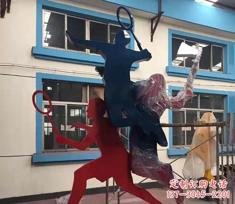 淄博2英寸不锈钢羽毛球雕塑