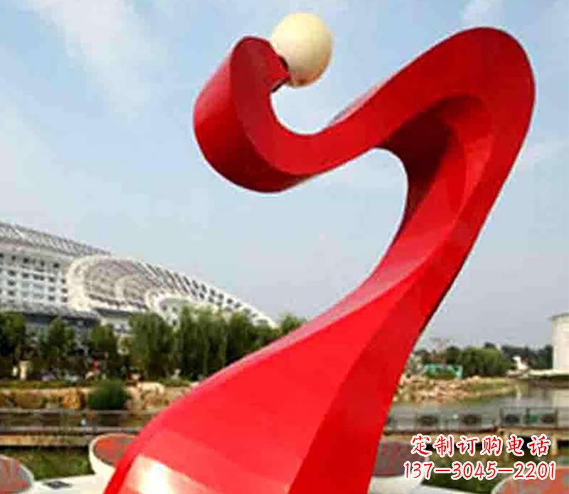 淄博不锈钢飘带景观雕塑,重新定义型格空间