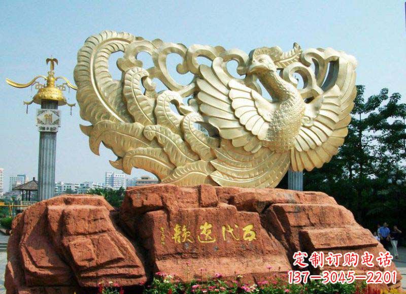 淄博中领雕塑凤凰雕塑,精美绝伦