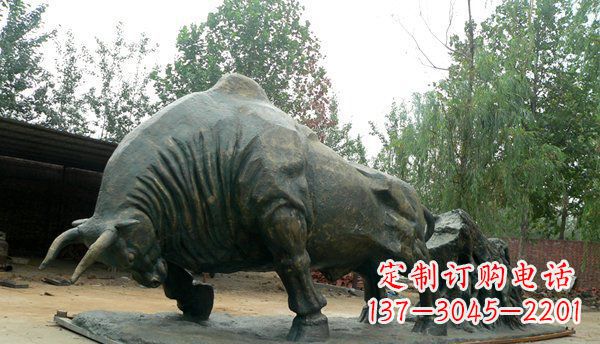 淄博铜雕牛雕塑-领雕塑定制