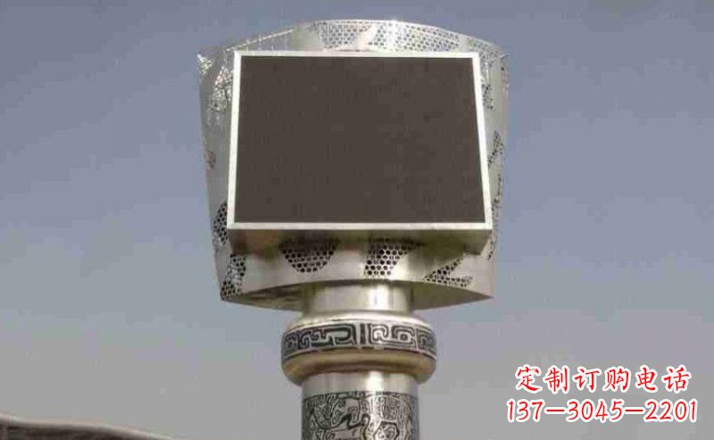 淄博广场火炬不锈钢雕塑_2