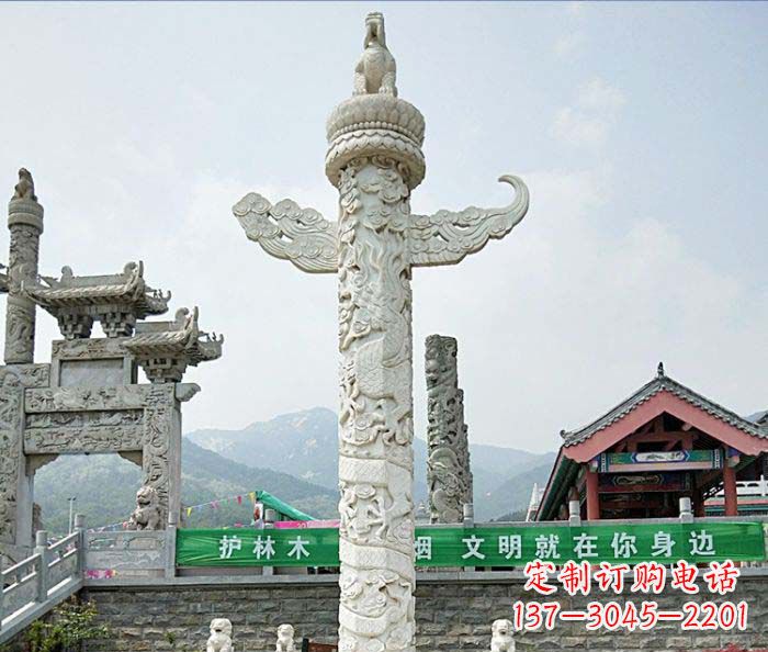 淄博广场景观大理石华表石雕