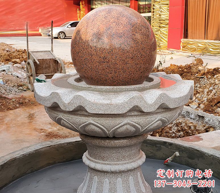 淄博广场喷泉石雕