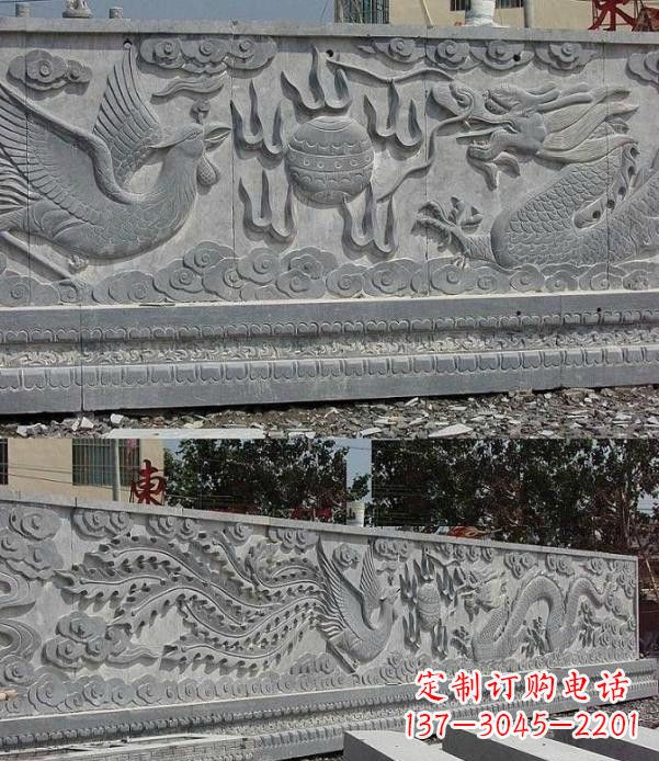 淄博精美石浮雕影壁雕塑