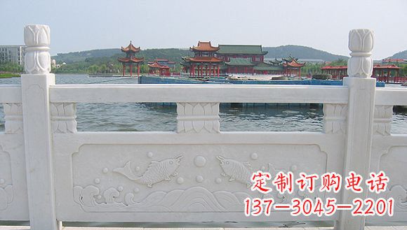 淄博海边汉白玉栏板雕塑