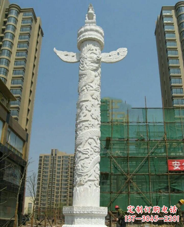 淄博汉白玉华表石雕