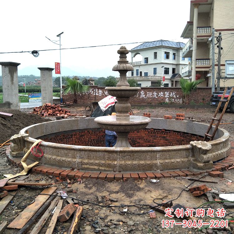 淄博汉白玉喷泉石雕